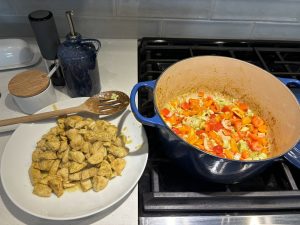 saute vegetables