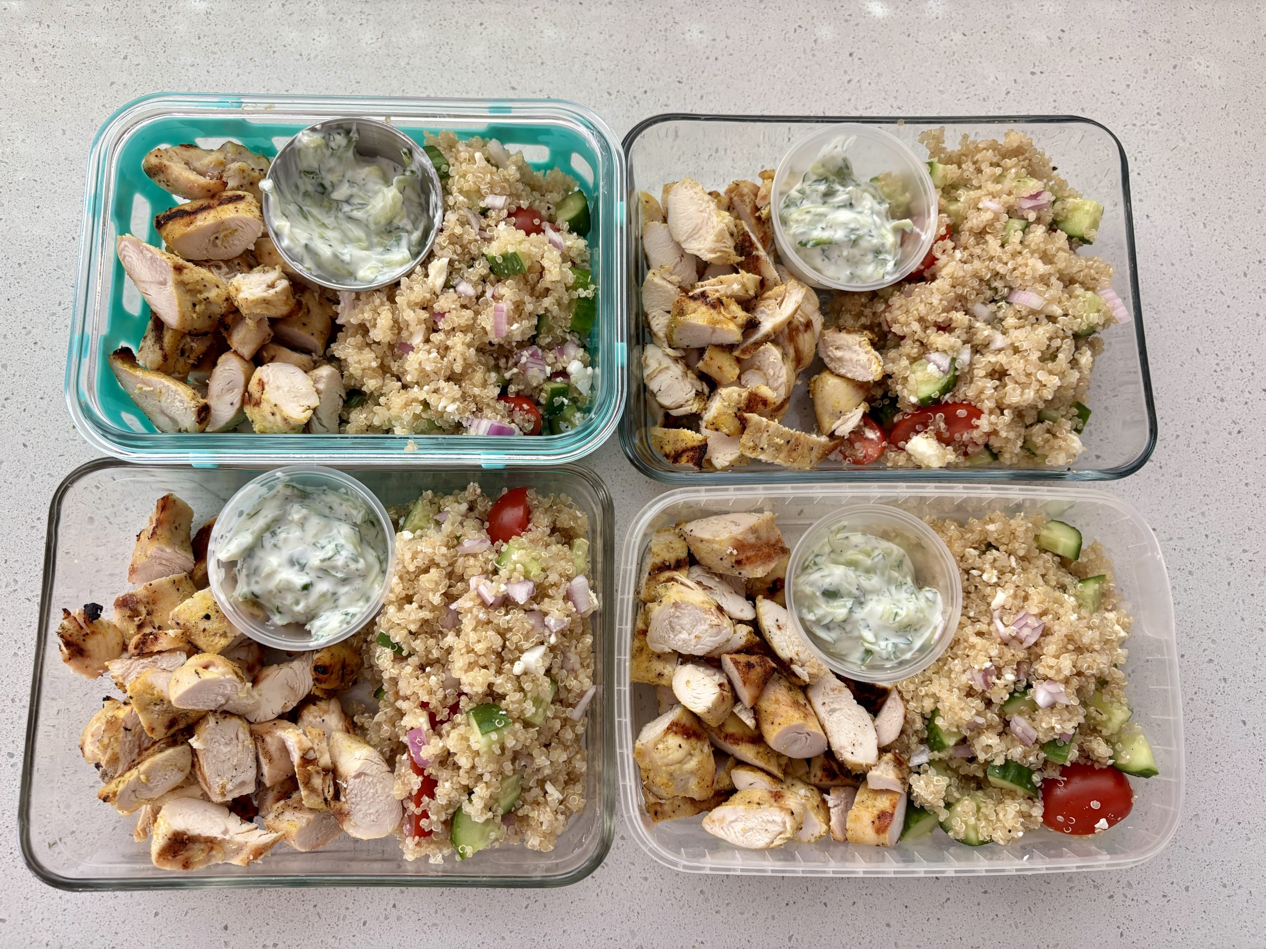 Greek Grilled Chicken Bowls