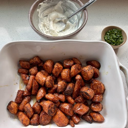 spiced roasted carrots