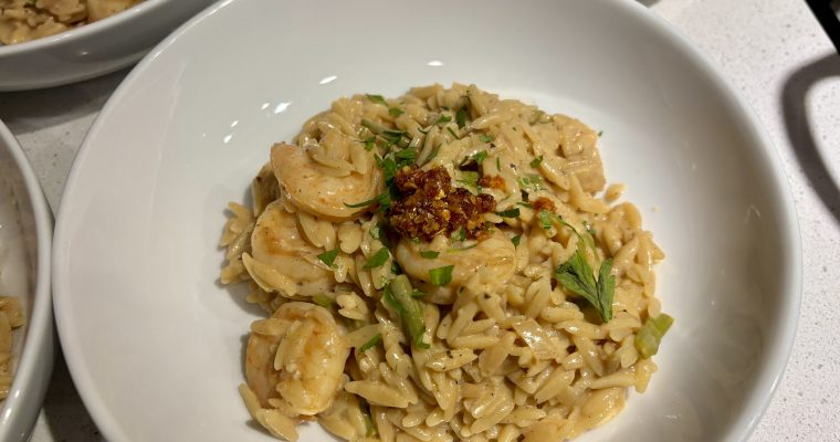 Lemon Shrimp Orzo